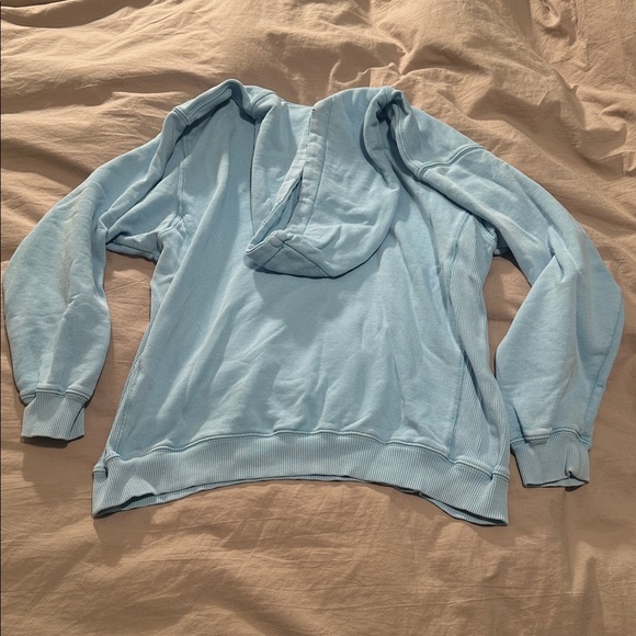 Aerie Soft Blue Casual Hoodie - Picture 3 of 3